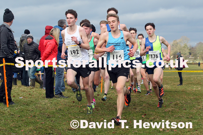 Mens under-17s Northern Cross Country Champs., Camp Hill Estate, Kirklington.  Photo: David T. Hewitson/Sports for All Pics